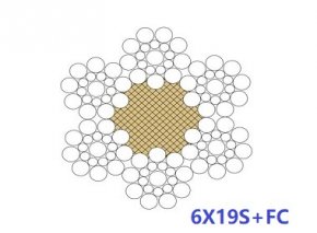 6X19S+FC、6X19S+IWR、6X19W+FC、6X19W+IWR鋼絲繩